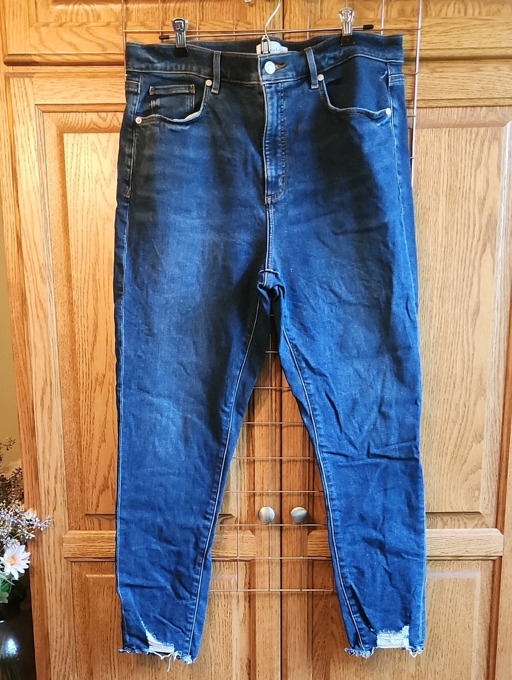 LOFT Dark Blue Skinny Jeans